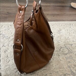 HOBO Brown Leather Shoulder Bag